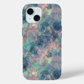 Ruwe zonneblauwe textuur Case-Mate iPhone case (Achterkant)