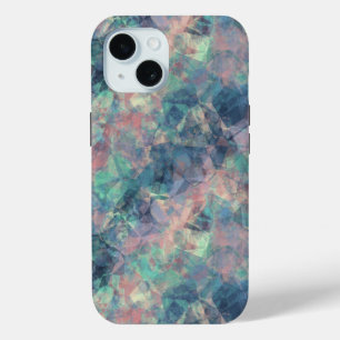 Ruwe zonneblauwe textuur iPhone 15 case