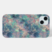 Ruwe zonneblauwe textuur Case-Mate iPhone case (Achterkant (horizontaal))