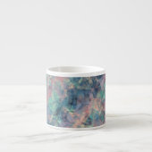 Ruwe zonneblauwe textuur espresso kop (Voorkant)