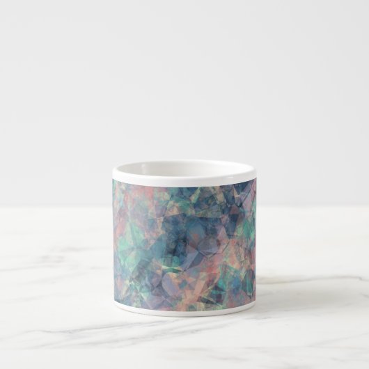 Ruwe zonneblauwe textuur espresso kop (Voorkant)