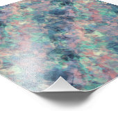 Ruwe zonneblauwe textuur foto afdruk (Hoek)