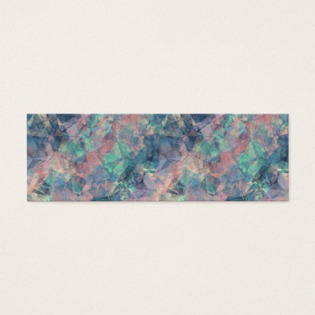 Ruwe zonneblauwe textuur mini visitekaartjes (Voorkant)