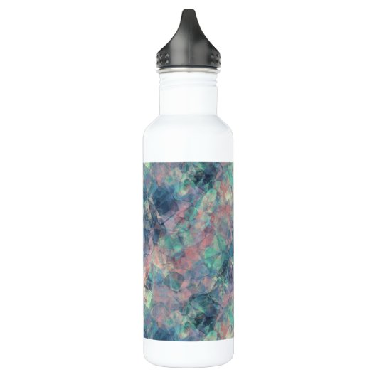 Ruwe zonneblauwe textuur waterfles  (Links)