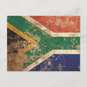 Ruwe  Zuid-Afrikaanse vlag Briefkaart (Voorkant)