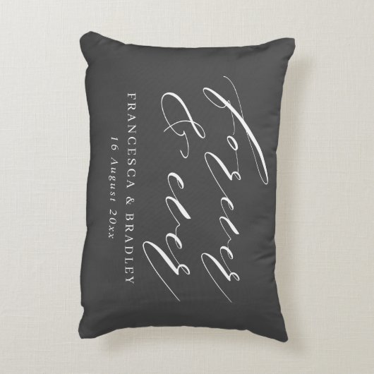 Ruwelijk voor altijd en ooit accent kussen (Achterkant (Verticaal))