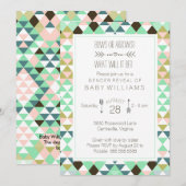 Ruwen en pijlen Baby Kaart (Voorkant / Achterkant)