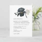 Ruwen rond zwart en wit kaart (Staand voorkant)