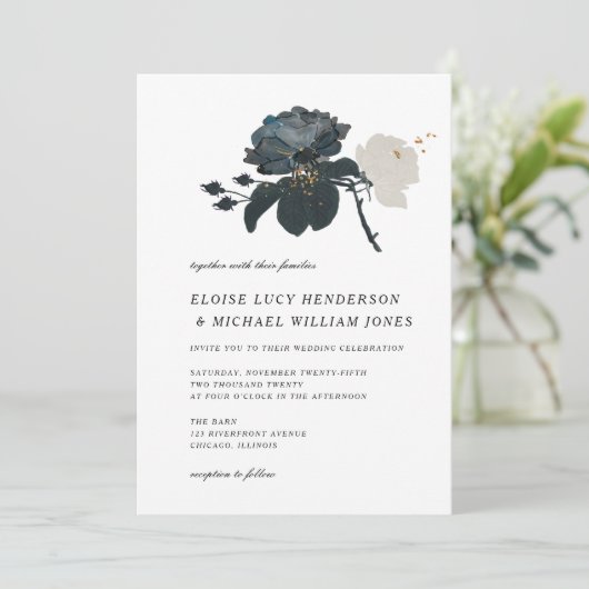 Ruwen rond zwart en wit kaart (Staand voorkant)