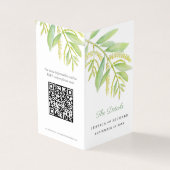 Ruwen van de groene eucalyptusplanningskaart QR-co Kaart (Buitenkant)