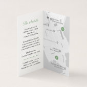 Ruwen van de groene eucalyptusplanningskaart QR-co Kaart (Binnen)