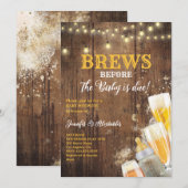 Ruwen voordat Baby Baby shower verschuldigd is Kaart (Voorkant / Achterkant)