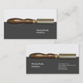 Ruwende Gouge Woodkeerzijde Blk White Visitekaartj Visitekaartje (Voorkant / Achterkant)