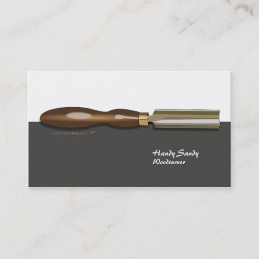 Ruwende Gouge Woodkeerzijde Blk White Visitekaartj Visitekaartje (Voorkant)