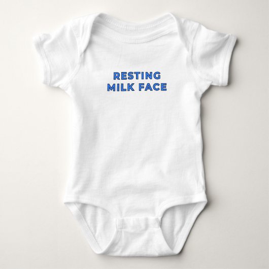 Ruwende Melk Gezicht - Blauw Romper (Voorkant)