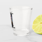 Ruwkardinaal - Schuurglas Shot Glas (Rechts)