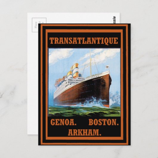 Ruwlijnen van het vloerbedekking: Arkham Briefkaart (Voorkant / Achterkant)