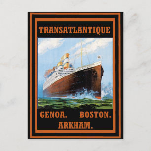 Ruwlijnen van het vloerbedekking: Arkham Briefkaart