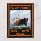 Ruwlijnen van het vloerbedekking: Arkham Briefkaart (Voorkant)