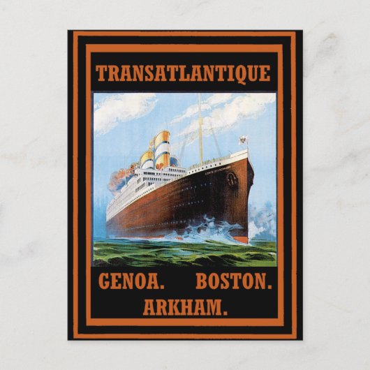 Ruwlijnen van het vloerbedekking: Arkham Briefkaart (Voorkant)