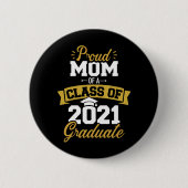 Ruwmam van een klasse van 2021 afstuderen ronde button 5,7 cm (Voorkant)
