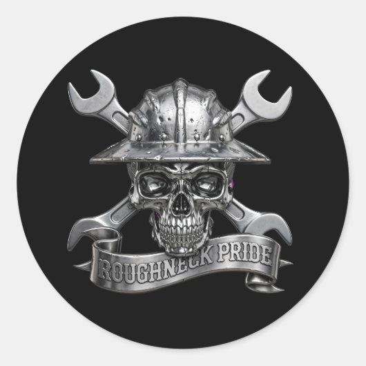 RUWNEK TROTS RONDE STICKER (Voorkant)