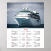 Ruwschip Luxury Ocean Liner 2014 Poster (Voorkant)