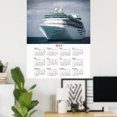 Ruwschip Luxury Ocean Liner 2014 Poster (Thuiskantoor)