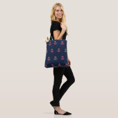 Ruwvliegende Canvas tas  met Anker cruise (Op model)