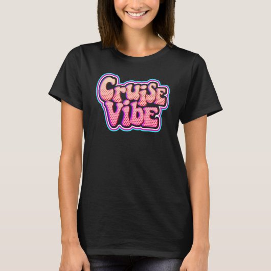 Ruwvliegers - Vibe Bubble - roze schip Draag T-shirt (Voorkant)