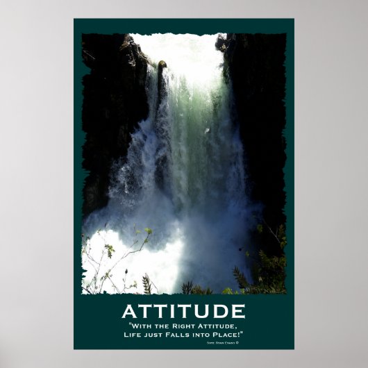Ruwwaterval ATTITUDE Motivatie Poster (Voorkant)