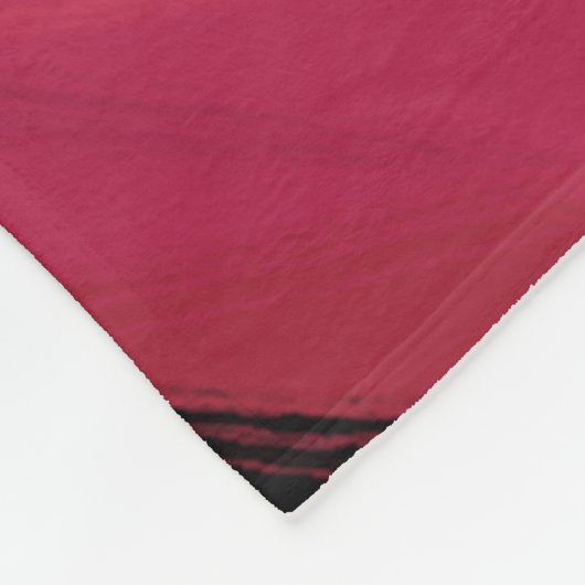 Ruwweg getrokken roze harten op aangepaste kleur fleece deken (Hoek)