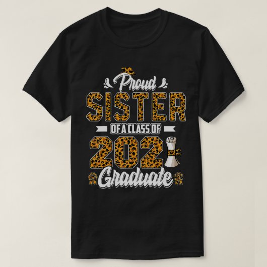 Ruwzuster van een klasse van 2021 Afstuderen senio T-shirt (Design voorkant)