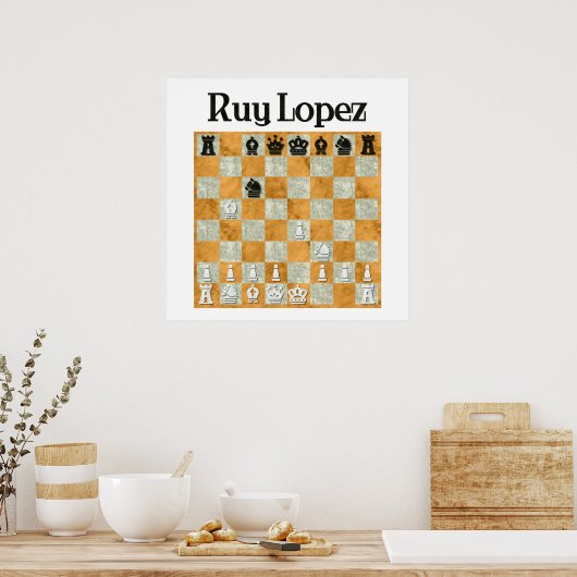 Ruy Lopez Poster (Keuken)