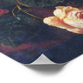 Ruysch - bloemen in een glazen vaas poster (Hoek)