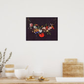 Ruysch - Bloemguirlande Poster (Keuken)