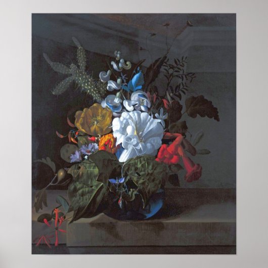 Ruysch - Devil's Trumpet, Cactus, Fig Branch, Hone Poster (Voorkant)
