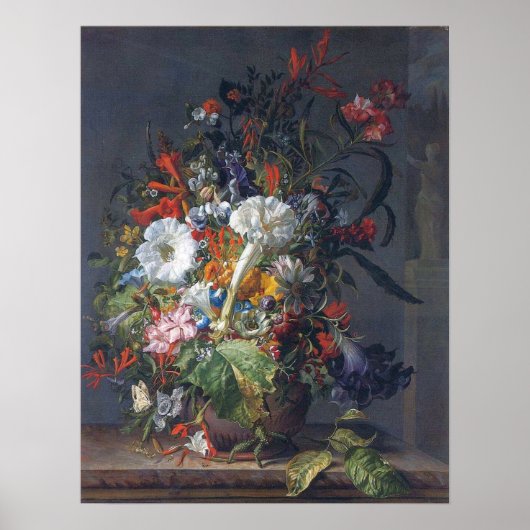 Ruysch - Erwten, Lilies Peonies, Hyacinths Passion Poster (Voorkant)