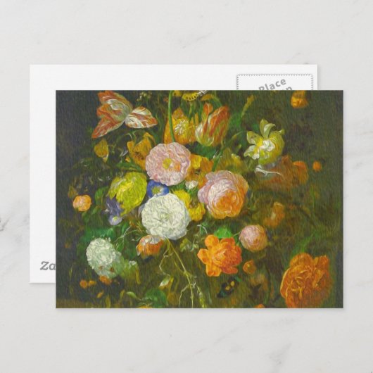 Ruysch, Rachel Blumenstrauß Briefkaart (Voorkant / Achterkant)