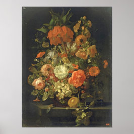 Ruysch - Stilleven van bloemen Poster