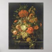 Ruysch - stilstand van de bloemen poster (Voorkant)