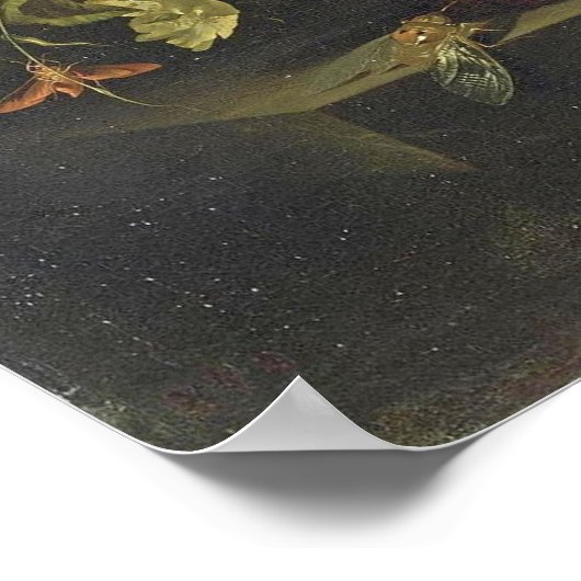 Ruysch - stilstand van de bloemen poster (Hoek)