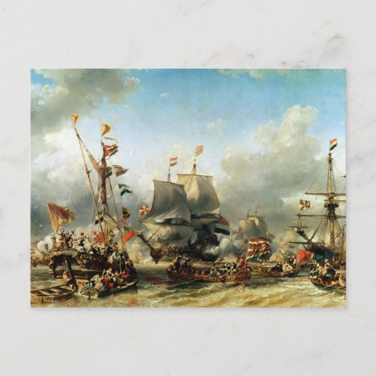 Ruyter en William de Witt Briefkaart (Voorkant)