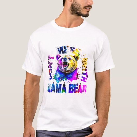 Ruzie met mama Beer T-shirt (Voorkant)