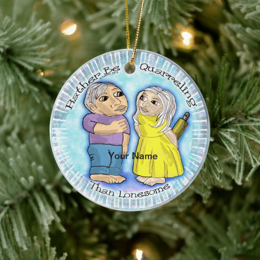 Ruzie of Lonesome aangepaste ornament (Boom)