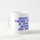 Ruzie over de vraag of iets koffiemok (Voorkant links)