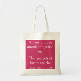 Ruzies van geliefden - Terence citaat Tote Bag