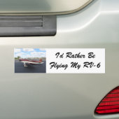 RV-6-Vliegtuig Bumpersticker (Op auto)