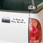 RV-6-Vliegtuig Bumpersticker (Op Truck)