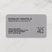🚐 RV Aangepaste QR Code Premium Visitekaartje (Achterkant)